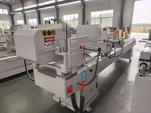 400mm Double Head Cutting Saw Pvc Window Profile Processing Equipment