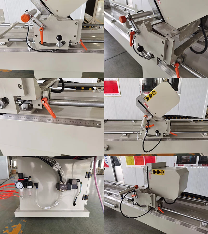 400mm Double Head Cutting Saw Pvc Window Profile Processing Equipment